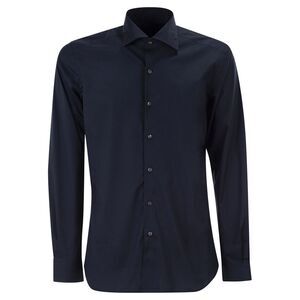 Fay Men Regular Fit Shirt In Stretch Poplin